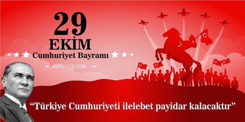 Kaymakamımız Sayın M.Emin NASIR’ın 29 Ekim Cumhuriyet Bayramı Mesajı.
